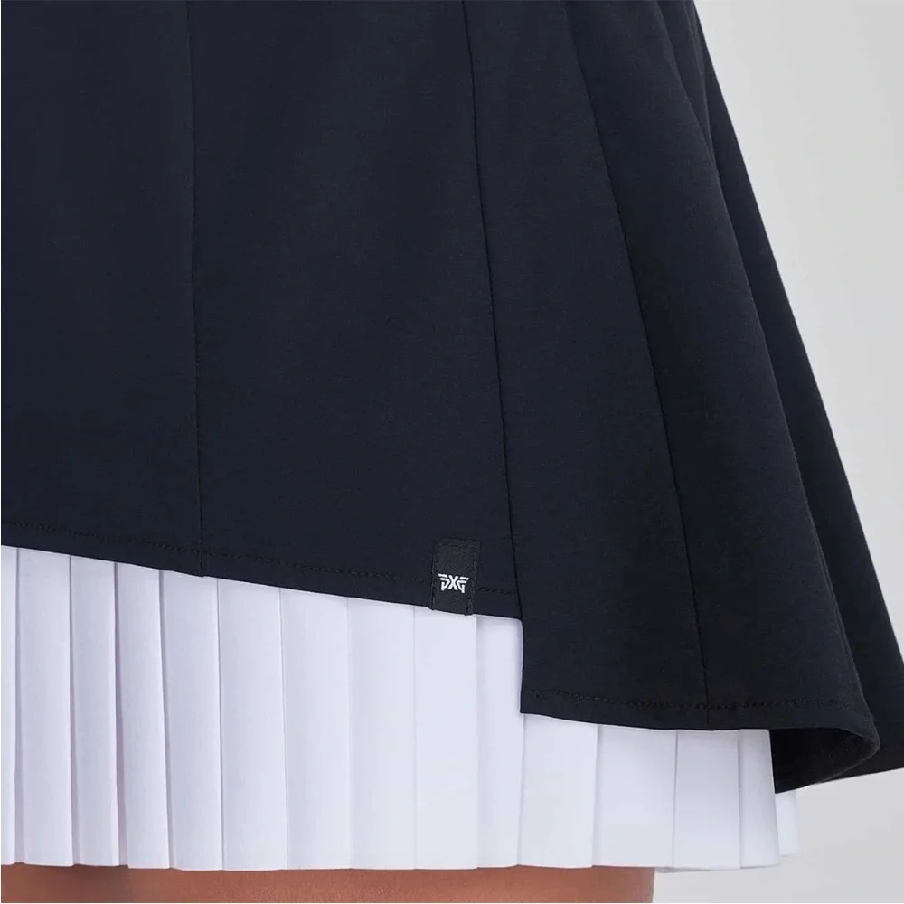 PXG Parsons Xtreme Golf Womens Small Two-In-One Pleated Skirt Skort Black $175 - Picture 2 of 16